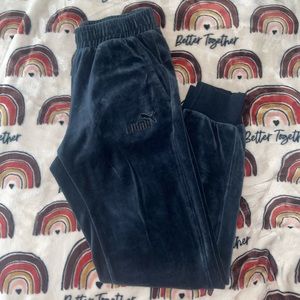 Puma Crushed Velvet Joggers
